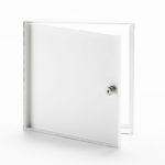 AHA-10- Recessed Access Door without Flange. Key operated cylinder cam latch. Piano hinge.