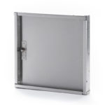 Recessed Stainless Steel Access Door without Flange, allen hex head operated cam latch, piano hinge