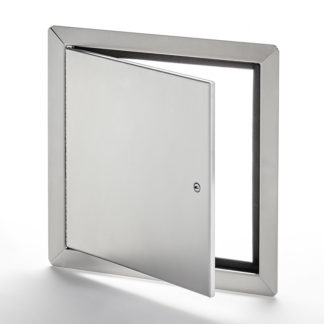 AHD-SS-60-110- Flush Universal Stainless Steel Access Door with Exposed Flange. Screwdriver-operated cam latch. Piano hinge.