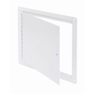 SFM-00- Flush Universal Surface Mounted Access Door with Exposed Flange. Screwdriver operated cam latch. Piano hinge.